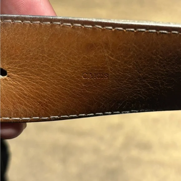 Louis Vuitton Damier Azur Belt – Gold LV Buckle – Men’s Size 90/36 - Picture 5 of 7